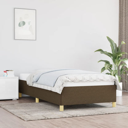 Giroletto senza Materasso Marrone Scuro 80x200 cm Tessuto | homemem39
