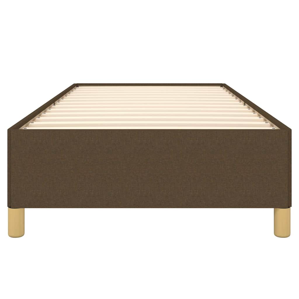 Giroletto senza Materasso Marrone Scuro 90x190 cm Tessuto