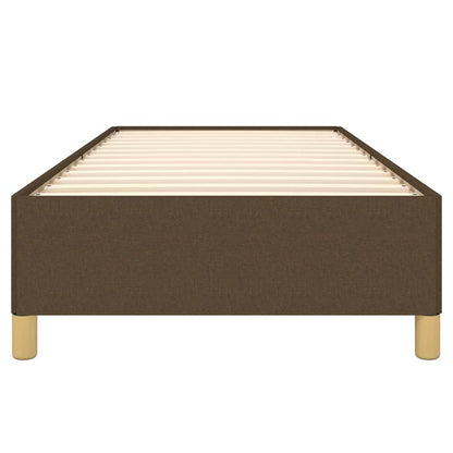 Giroletto senza Materasso Marrone Scuro 90x190 cm Tessuto