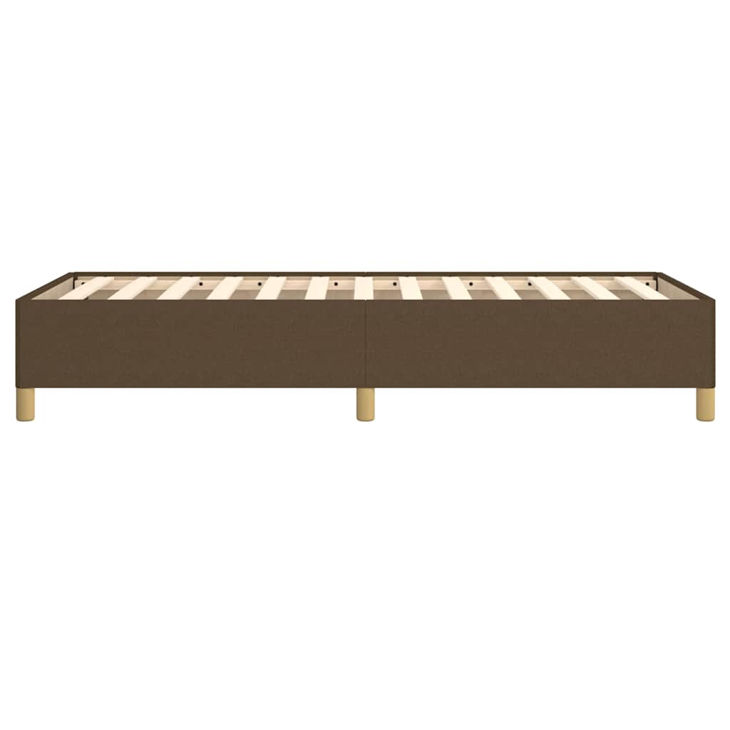 Giroletto senza Materasso Marrone Scuro 90x190 cm Tessuto