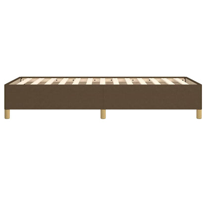 Giroletto senza Materasso Marrone Scuro 90x190 cm Tessuto