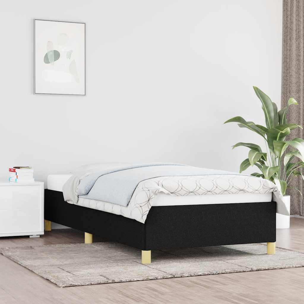 Giroletto senza Materasso Nero 100x200 cm in Tessuto | homemem39