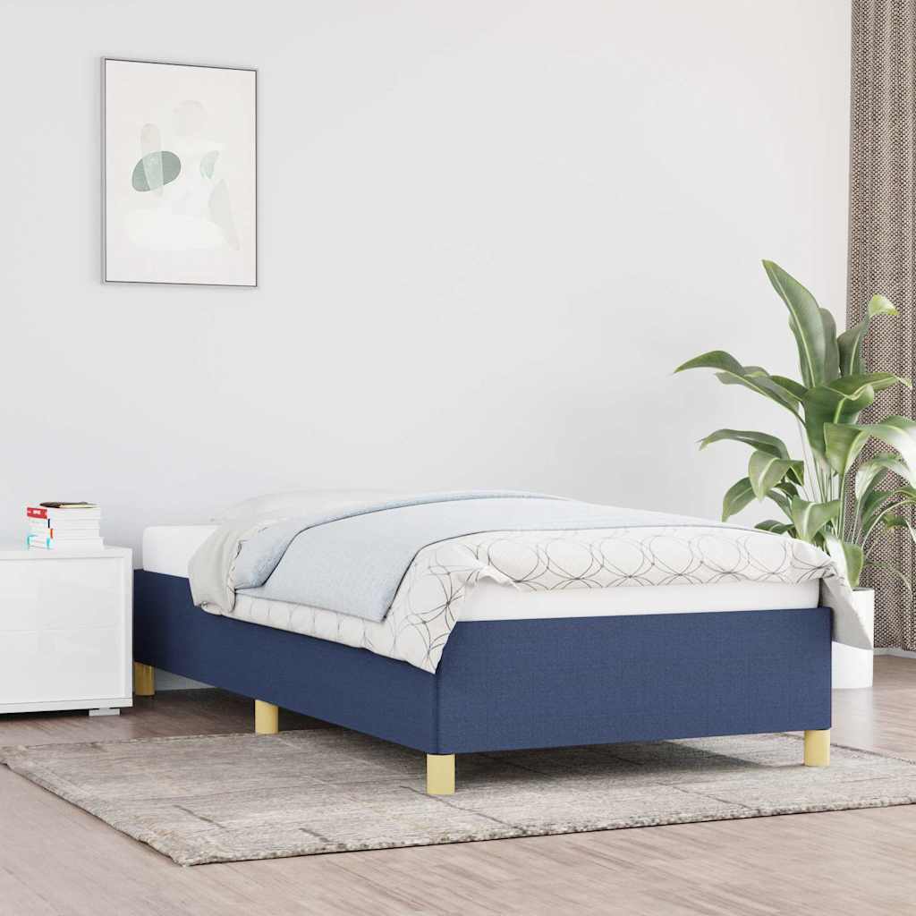 Giroletto senza Materasso Blu 100x200 cm in Tessuto