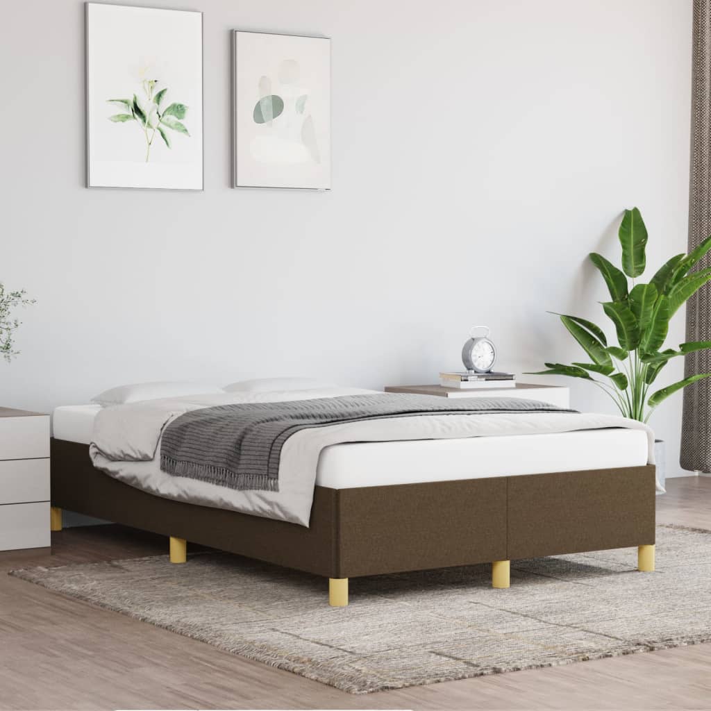 Giroletto senza Materasso Marrone Scuro 120x200 cm Tessuto | homemem39