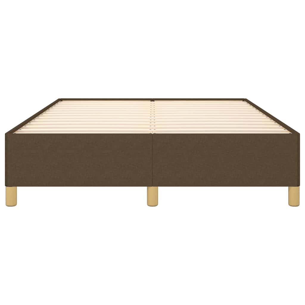 Giroletto senza Materasso Marrone Scuro 140x190 cm Tessuto