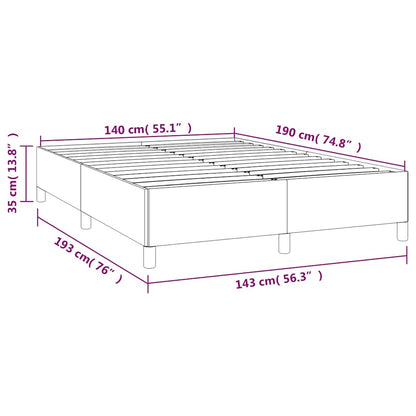 Giroletto senza Materasso Marrone Scuro 140x190 cm Tessuto