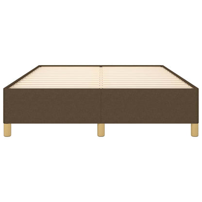 Giroletto senza Materasso Marrone Scuro 140x200 cm Tessuto