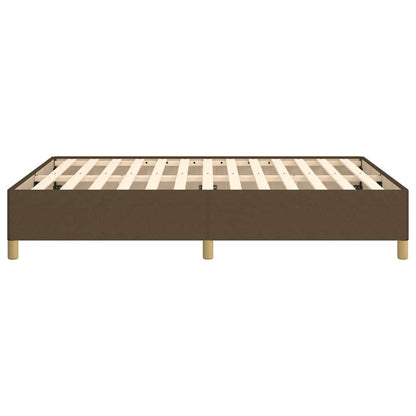 Giroletto senza Materasso Marrone Scuro 140x200 cm Tessuto
