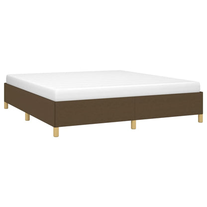 Giroletto senza Materasso Marrone Scuro 160x200 cm Tessuto | homemem39