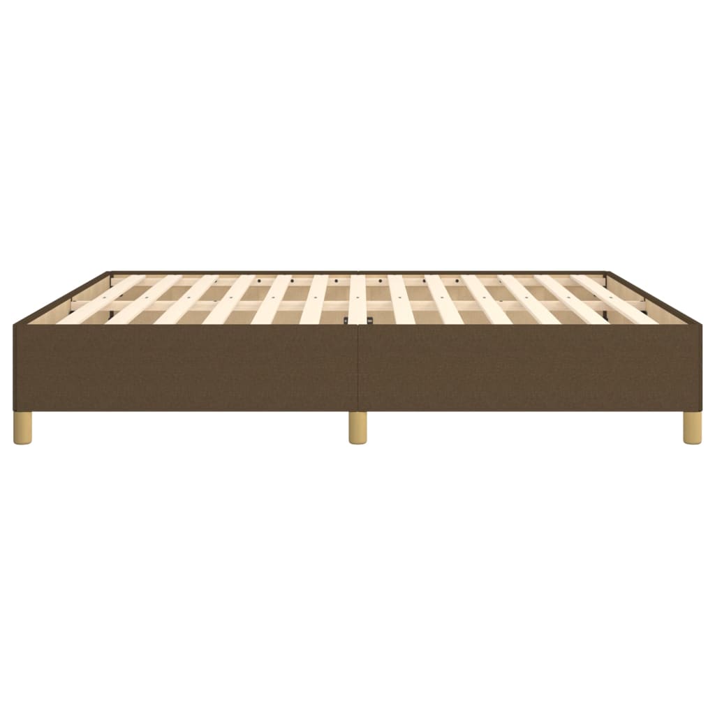 Giroletto senza Materasso Marrone Scuro 160x200 cm Tessuto | homemem39