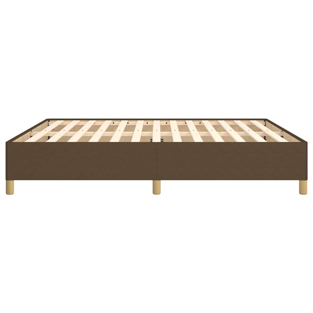 Giroletto senza Materasso Marrone Scuro 160x200 cm Tessuto