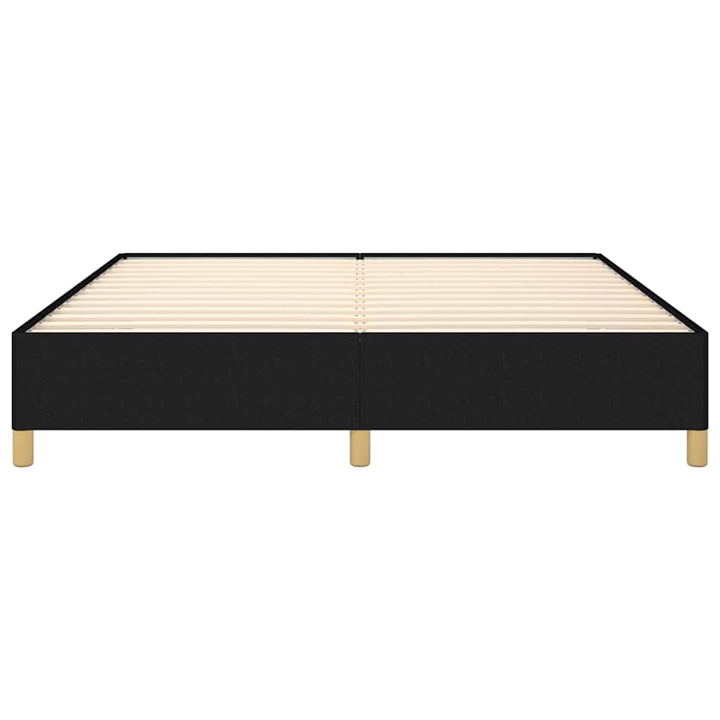 Giroletto senza Materasso Nero 180x200 cm in Tessuto