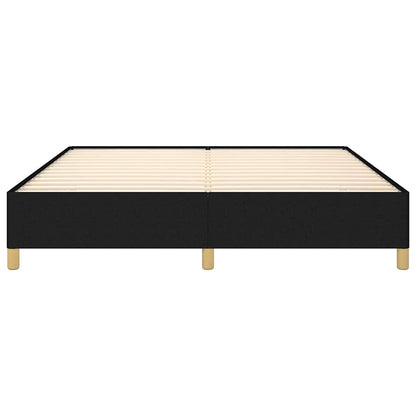 Giroletto senza Materasso Nero 180x200 cm in Tessuto