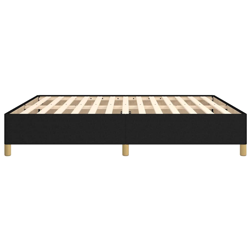 Giroletto senza Materasso Nero 180x200 cm in Tessuto