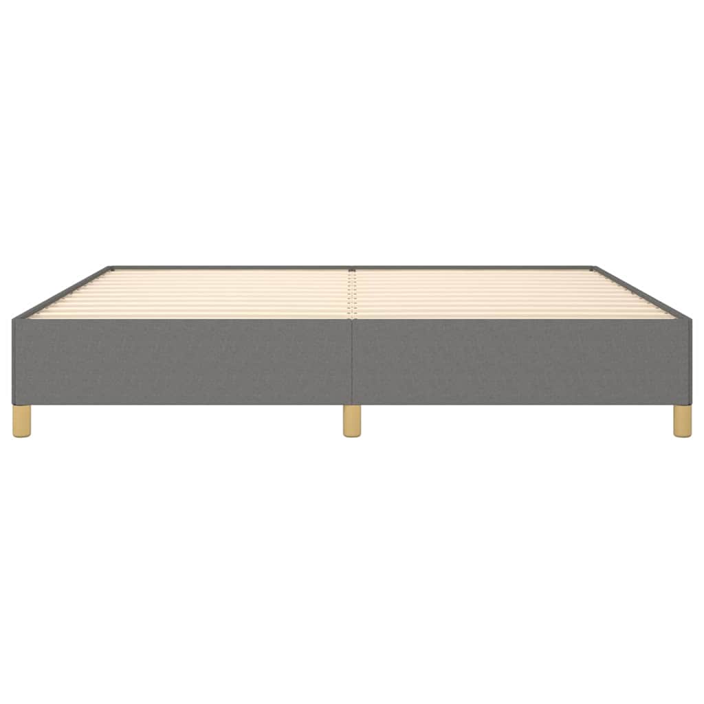 Giroletto senza Materasso Grigio Scuro 200x200 cm Tessuto