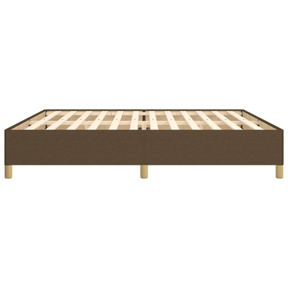 Giroletto senza Materasso Marrone Scuro 200x200 cm in Tessuto - homemem39