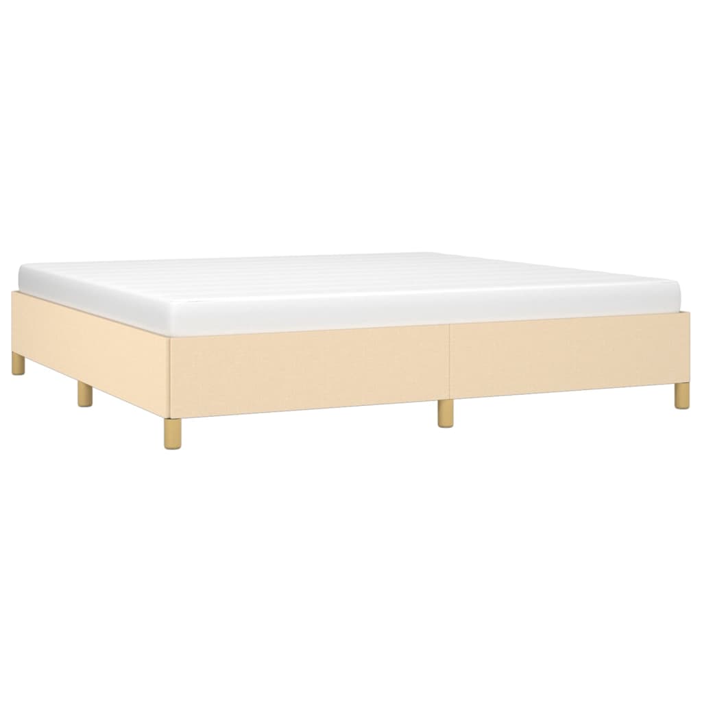 Giroletto senza Materasso Crema 200x200 cm in Tessuto - homemem39