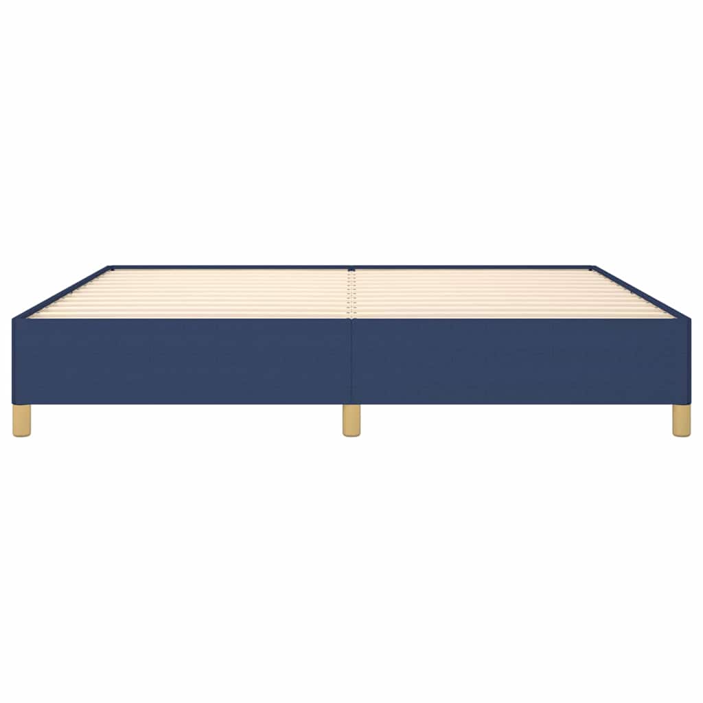 Giroletto senza Materasso Blu 200x200 cm in Tessuto
