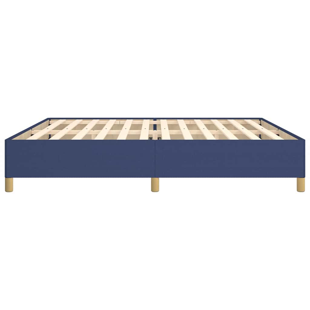 Giroletto senza Materasso Blu 200x200 cm in Tessuto