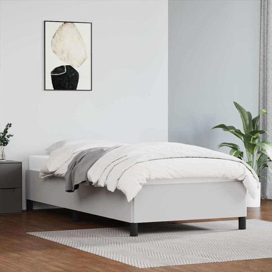 Giroletto senza Materasso Bianco 90x200 cm in Similpelle