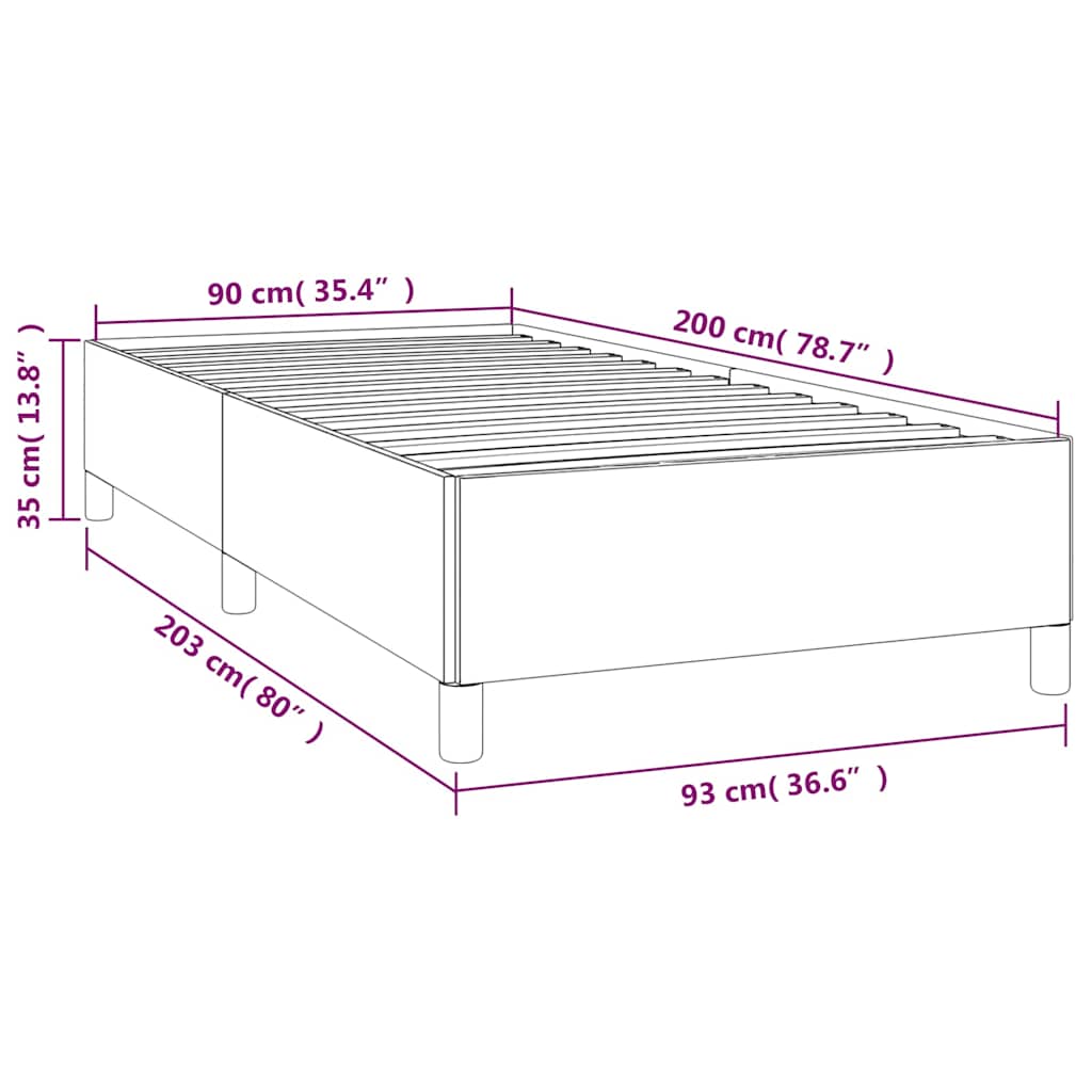Giroletto Grigio 90x200 cm in Similpelle