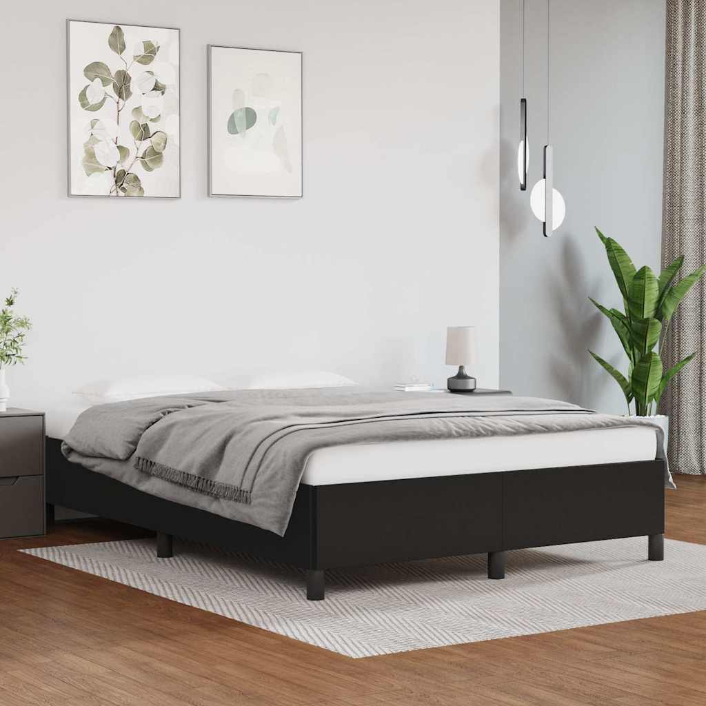 Giroletto senza Materasso Nero 140x200 cm in Similpelle