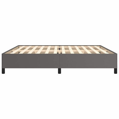 Giroletto senza Materasso Grigio 200x200 cm in Similpelle