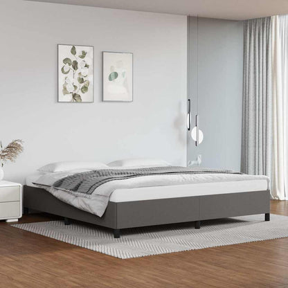 Giroletto senza Materasso Grigio 200x200 cm in Similpelle
