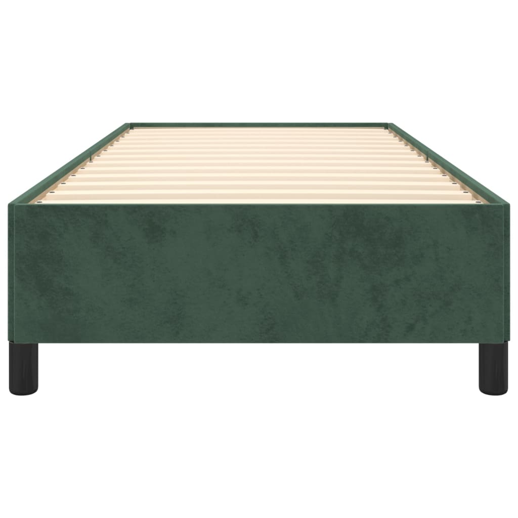 Giroletto senza Materasso Verde Scuro 80x200 cm in Velluto - homemem39