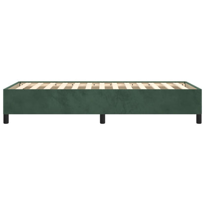 Giroletto senza Materasso Verde Scuro 80x200 cm in Velluto - homemem39