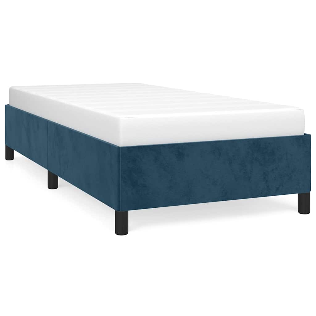 Giroletto senza Materasso Blu Scuro 80x200 cm in Velluto | homemem39