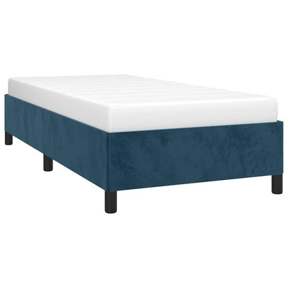 Giroletto senza Materasso Blu Scuro 80x200 cm in Velluto