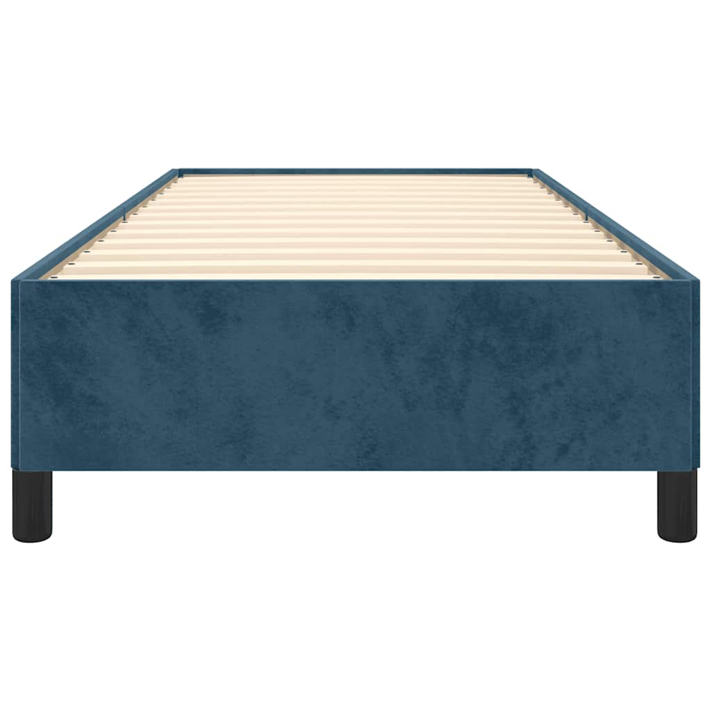 Giroletto senza Materasso Blu Scuro 80x200 cm in Velluto | homemem39