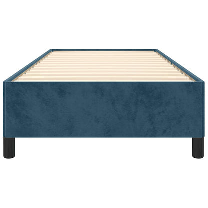 Giroletto senza Materasso Blu Scuro 80x200 cm in Velluto | homemem39