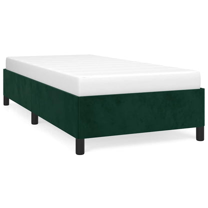 Giroletto senza Materasso Verde Scuro 90x190 cm in Velluto