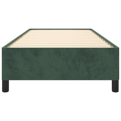 Giroletto senza Materasso Verde Scuro 90x190 cm in Velluto - homemem39