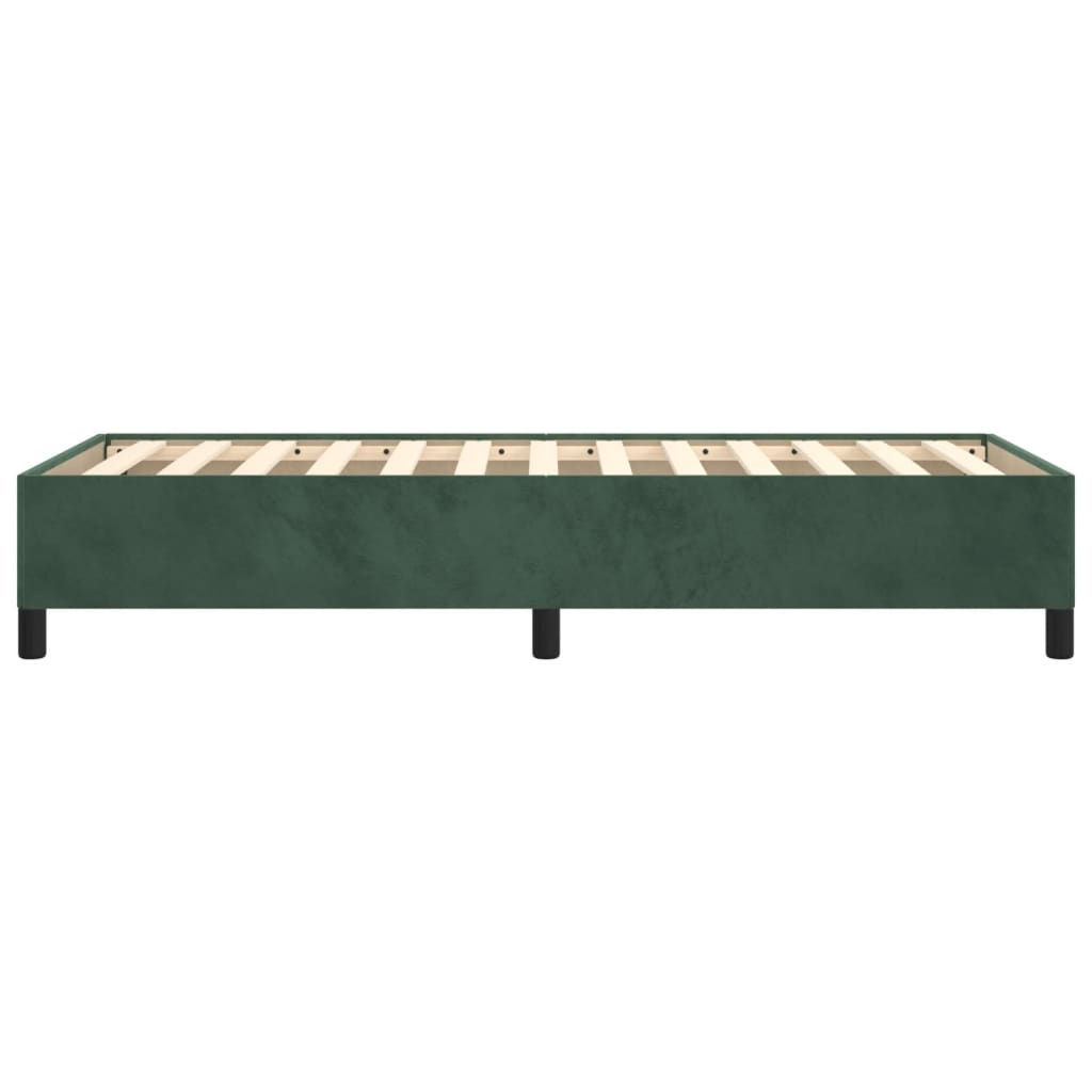 Giroletto senza Materasso Verde Scuro 90x190 cm in Velluto - homemem39