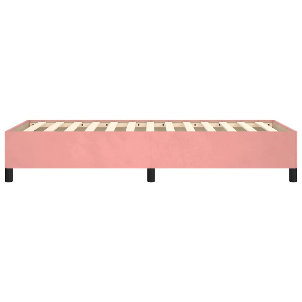 Giroletto senza Materasso Rosa 90x190 cm in Velluto