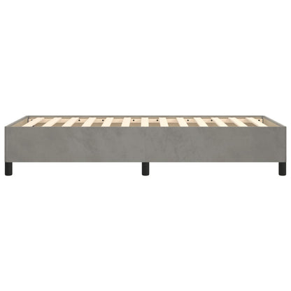 Giroletto senza Materasso Grigio Chiaro 90x200 cm Velluto - homemem39