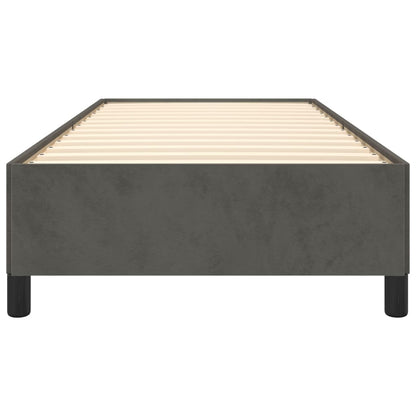Giroletto senza Materasso Grigio Scuro 90x200 cm Velluto | homemem39