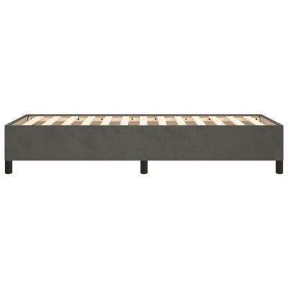 Giroletto senza Materasso Grigio Scuro 90x200 cm Velluto | homemem39