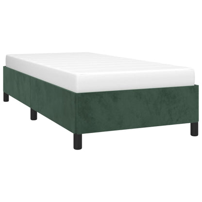 Giroletto senza Materasso Verde Scuro 90x200 cm in Velluto - homemem39