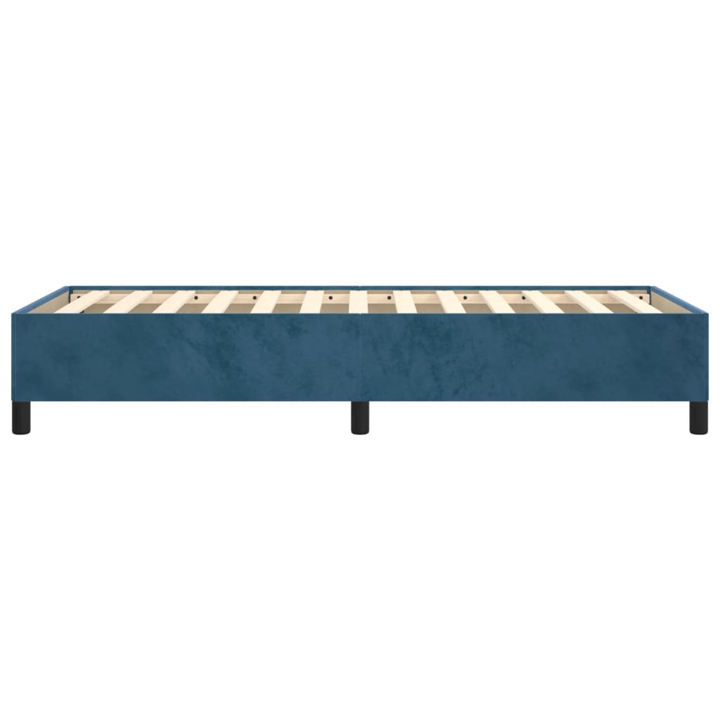 Giroletto senza Materasso Blu Scuro 90x200 cm in Velluto - homemem39