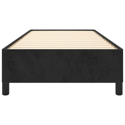 Giroletto senza Materasso Nero 100x200 cm in Velluto - homemem39