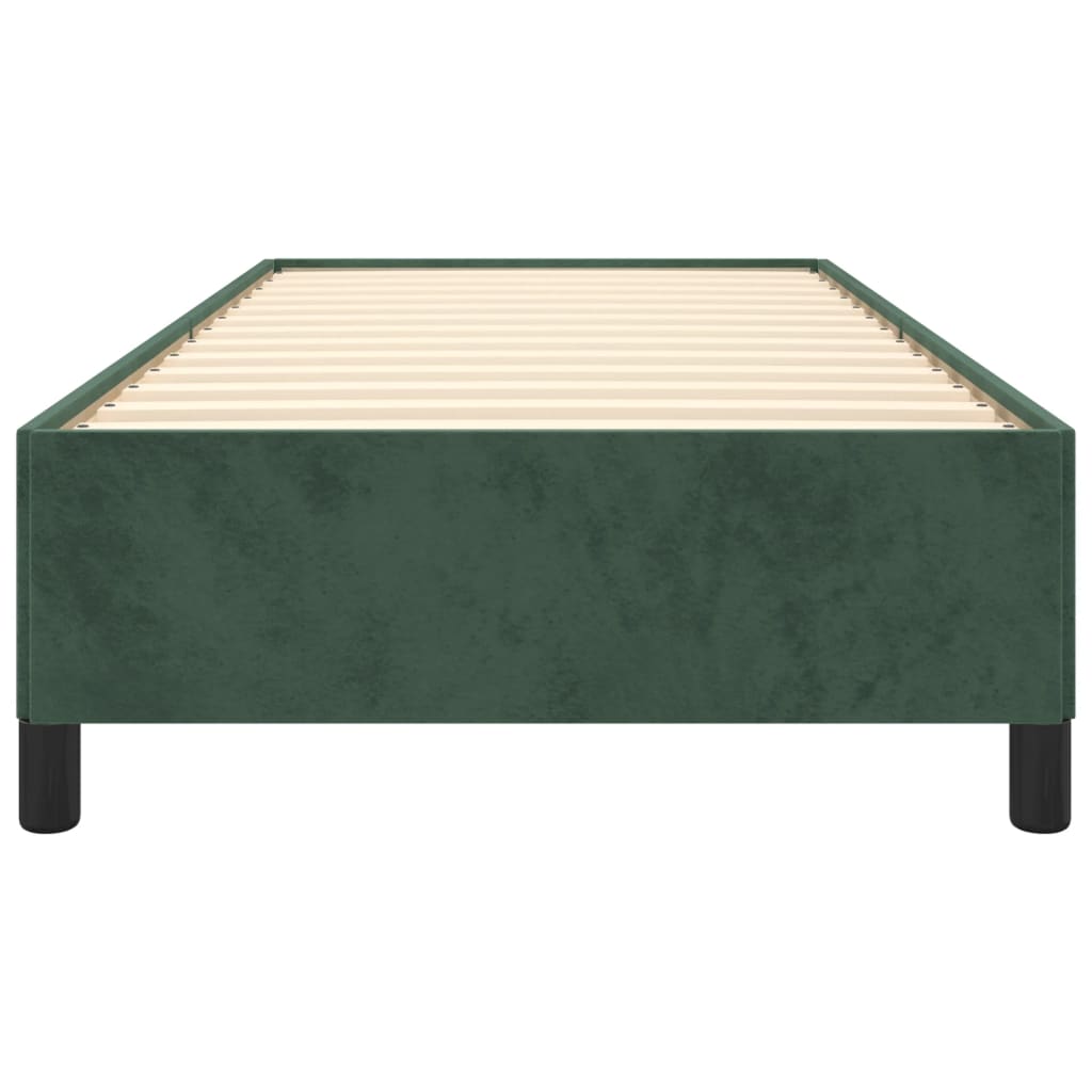 Giroletto senza Materasso Verde Scuro 100x200 cm in Velluto - homemem39
