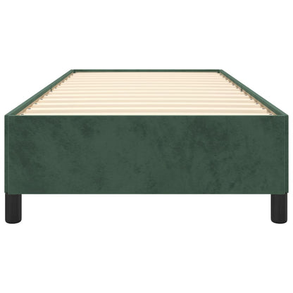 Giroletto senza Materasso Verde Scuro 100x200 cm in Velluto - homemem39