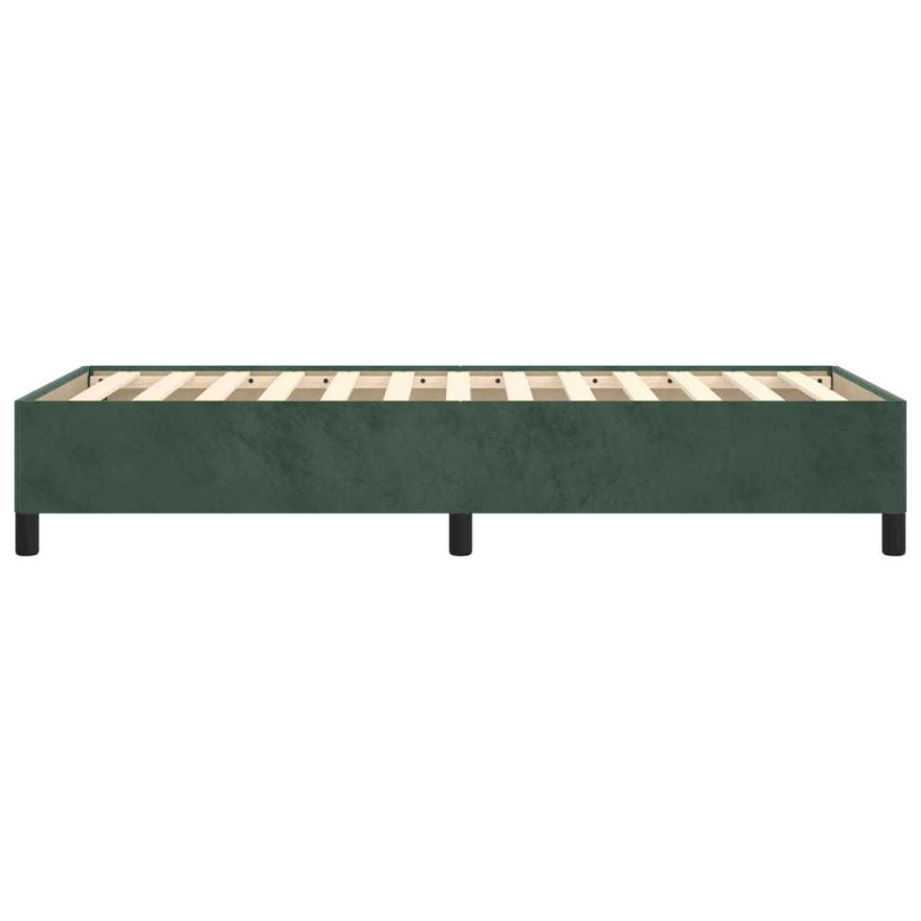Giroletto senza Materasso Verde Scuro 100x200 cm in Velluto - homemem39
