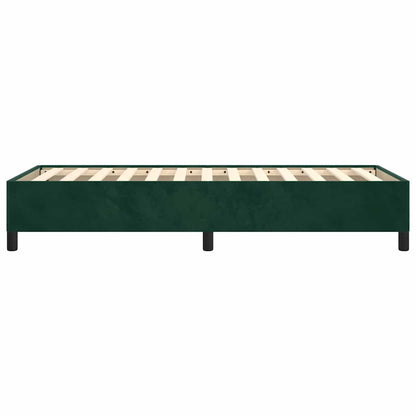 Giroletto senza Materasso Verde Scuro 100x200 cm in Velluto