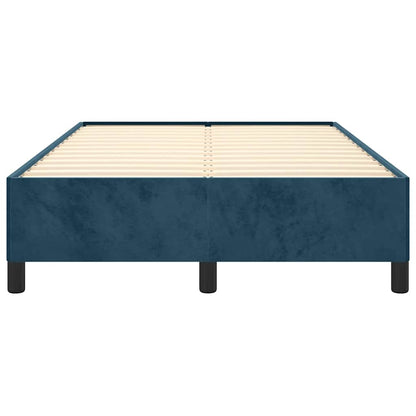 Giroletto senza Materasso Blu Scuro 120x200 cm in Velluto | homemem39