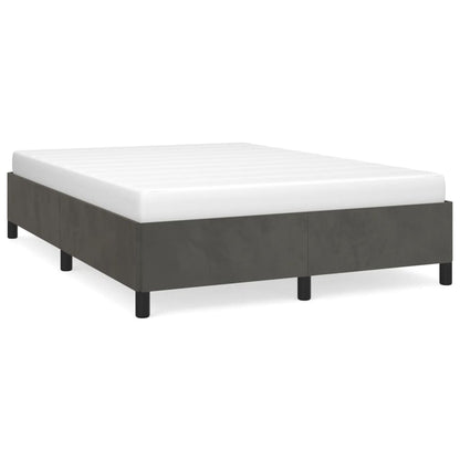 Giroletto senza Materasso Grigio Scuro 140x190 cm Velluto | homemem39